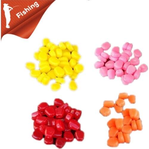20/50pcs/lot Colored Pop Up Carp Fishing Boilies Flavoured Grass Carp Bait 0.4g/pcs Floating Corn Soft Pellet Lure Creamy Corn