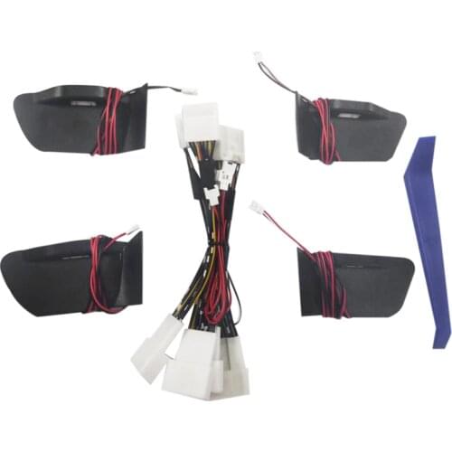 Car Door Handle Bowl Atmosphere Light Interior LED Blue Door Bowl Handle Frame Light for Toyota C-HR 2017 2018 2019