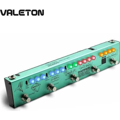 Valeton Electric Guitar Multi Effects Pedal Dapper Indie of Distortion Reverb Delay Chorus Fuzz And Phaser Tremolo for Indie