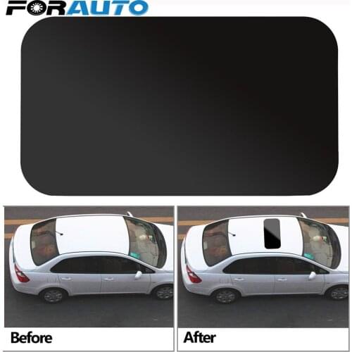 FORAUTO Car Sticker Auto Simulation Panoramic Sunroof PVC Personalized Stickers Waterproof with 3M Decorative Strip Auto Decal