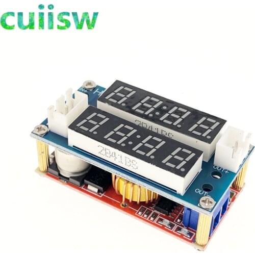 2 in 1 XL4015 5A Adjustable Power CC/CV Step-down Charge Module LED Driver Voltmeter Ammeter Constant current constant voltage