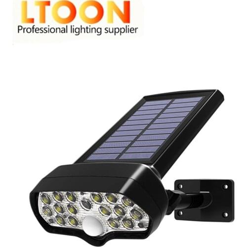 Nieuwe Solar 16Corey Led PIR Bewegingssensor Lichten Outdoor Waterdichte Ip65 Muur Solar licht Voor Tuin Yard Lamp Emergency