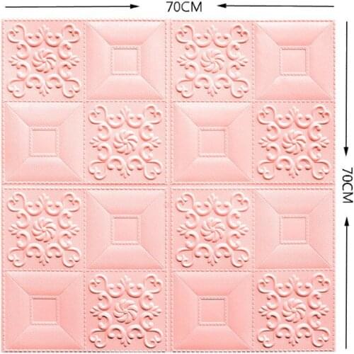 70x70cm Wallpaper 3D Wall Sticker Self-Adhesive Wallpaper Brick Waterproof Brick For Kids Room Living Room Decor