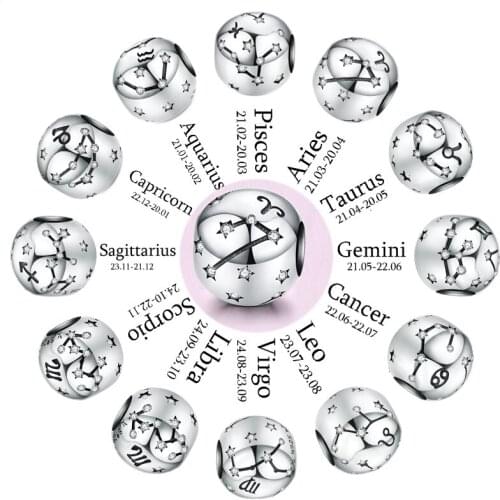 Pandach Women's Pendants Zodiac Signs