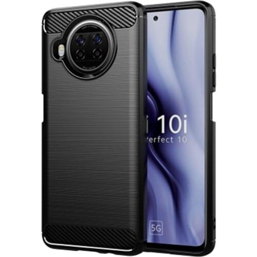 For Xiaomi Mi 10i 5G 2021 6.67" M2007J17I Carbon Fiber Cover Phone Bumper Case Full Protection Shockproof Anti Drop Shell