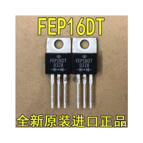 Qixinruite 10PCS/LOT 100% new imported original FEP16DT FEP16DT-E3/45 TO-220 Fast Recovery Diode FEP16DT 16A 200V