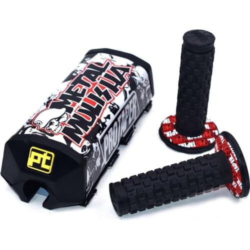Handle Grips with Pro Taper Handlebar Pad Fat Bar Chest Protector Cross Fit 1-1/8 handle bar motorcycle Dirt bike pit bike