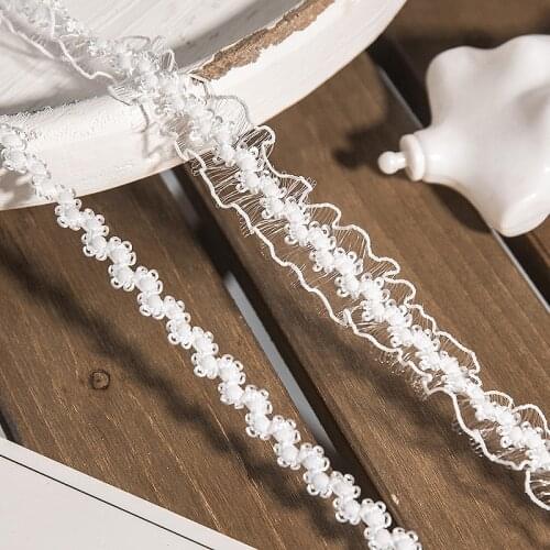 Width 2.5cm White Nylon Crown Teeth Elastic Band Apparel Underwear, Toy Jewelry Decoration Sewing Accessories Grosgrain Ribbon
