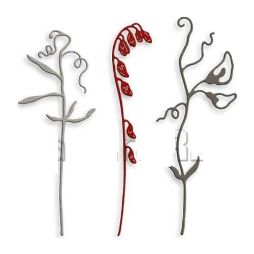 Dies Scrapbooking Metal Vetch Bud Set Cutting Dies Craft Embossing Make Paper Greeting Card Making Template DIY Handmade 2021