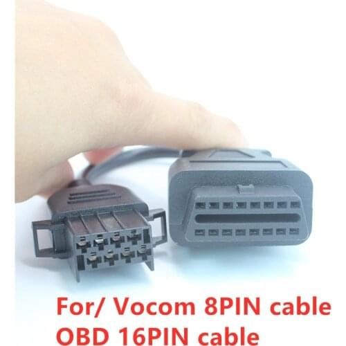 Acheheng Truck scanner tool 88890306 Vocom 8pin Cable for VOLVO Auto Diagnostic Connect Cable
