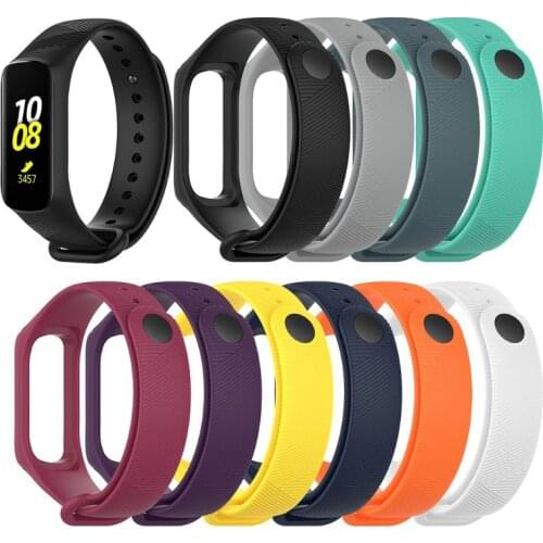 OOTDTY TPU Smart Watch Band Wrist Band Adjustable Bracelet Sports Replacement for Samsung Galaxy Fit-e Smart Band Accessories