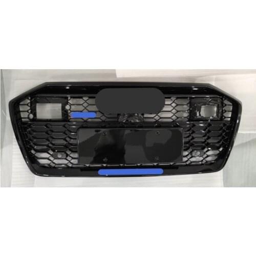 RS6 Style Suitable for Audi A6 / S6 C8 2019 2020 With ACC Car Front Bumper Grille Center Grille