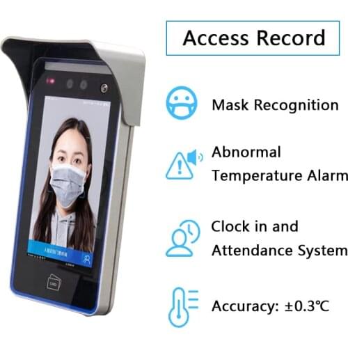 Thermal camera imager face recognition temperature measurement access control Alarm face recognition camera time attendance