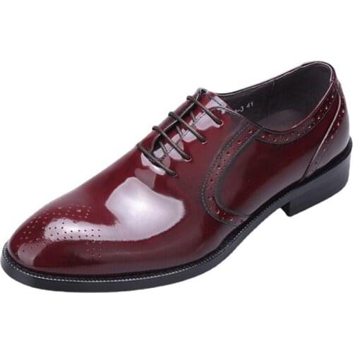 High Quality Genuine Leather Shoes Men Designer Shoes Men British Retro Autumn Winter Cowhide Men Lace-Up Business Men Shoes