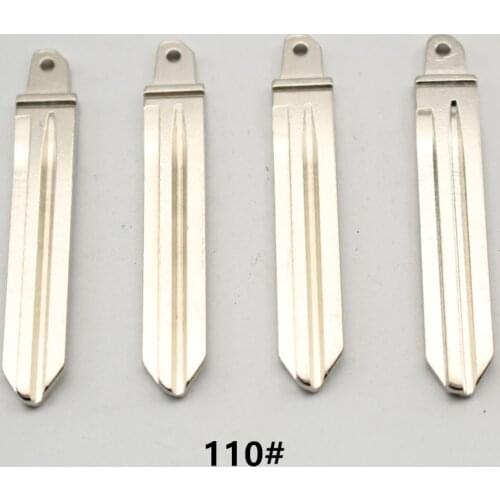 VVDI OEM 10Pcs 110# Metal Uncut Flip Remote Key Blade For Kia K3
