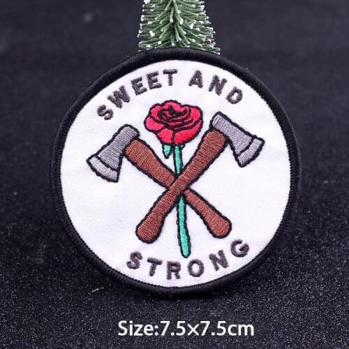 Nicediy Biker Band Embroidered Patches For Clothing Patch For Clothes Iron On Patches Landscape Badges Guns Rose Stickers Things