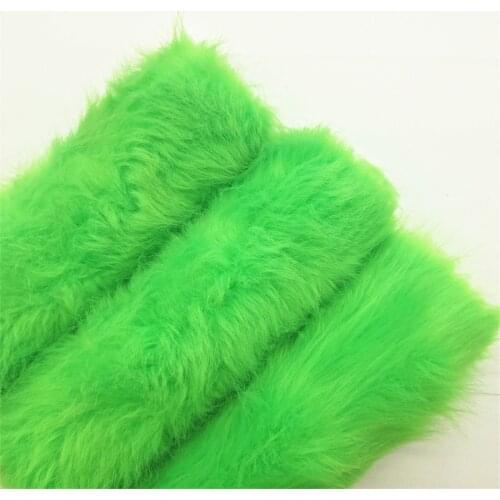 Halloween Green Immitation Fox Fur Hair for DIY SIZE 21X29CM 6S74