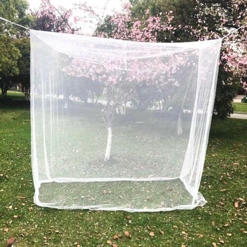Camping Net White Mesh Portable Square Foldable Mosquito Net Lightweight Outdoor Camping Tent Sleeping Summer Anti-insect