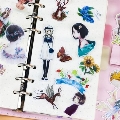 27pcs Creative kawaii Japanese Sen girls scrapbooking stickers /decorative sticker /DIY craft photo albums/Children