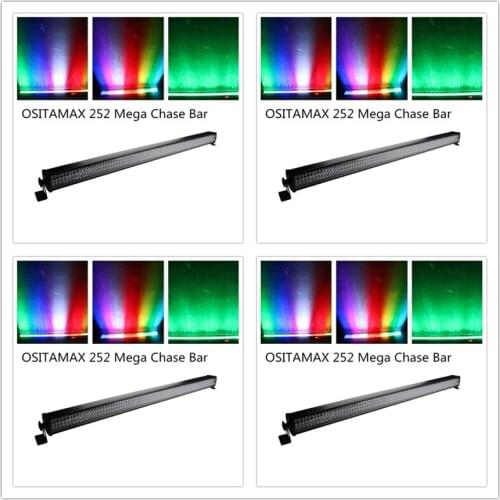 4pcs/lot 252 indoor wall washer rgb mega bar linear bar wash effect washer lighting 252 10mm leds