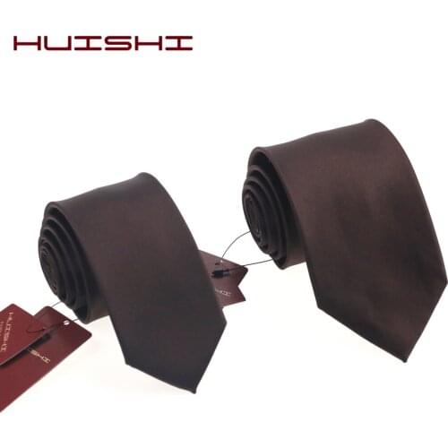 Banquet Suit Male Neck Tie Lapel Stripe Vintage Ties Good Material Wholesale Solid Evening Dress Dark Brown Sale Mens Necktie