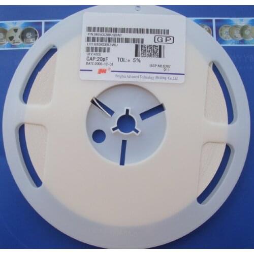 Free Delivery. Patch capacitance 0805 pf 20 5% pf 50 v 1 plate 4000 only