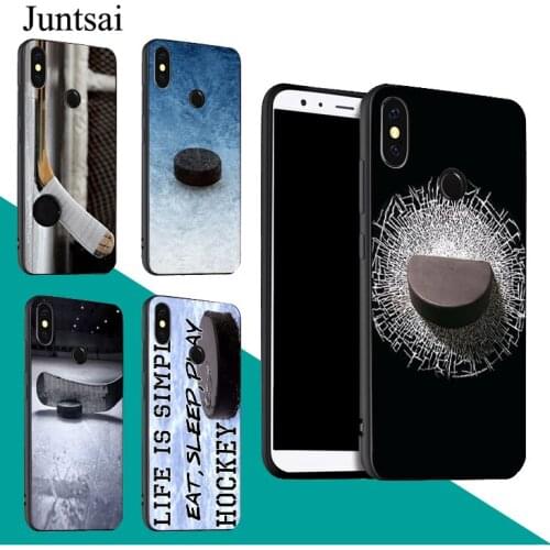Ice Hockey Puck Case For Redmi Note 9 Pro 9S 8T 8 Pro 9A 9C For Mi 9 9T Note 10 Lite For POCO X3 Couqe