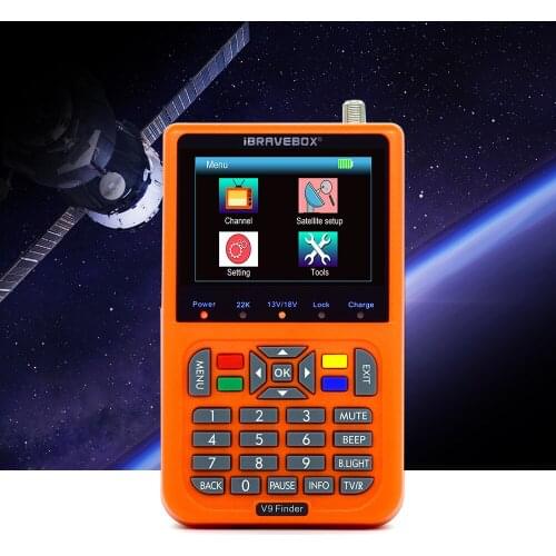 V9 Digital Satellite Finder LCD Signal Finder Meter 3.5 inch Satellite Television Satellite Signal Finder Signal Receiver