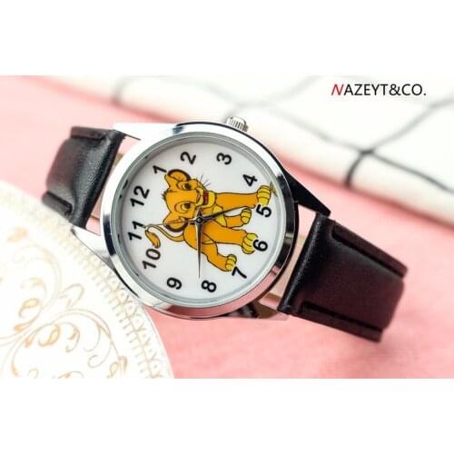 Simba Selling Children Watch Cartoon Quartz Watch Lion Animal of Primary and Middle School Students Kids Watch
