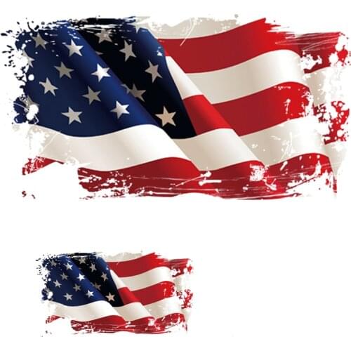 USA flag iron on transfers for clothing ironing transfer vinyl stickers patches for T shirt patch garment stripes appliques