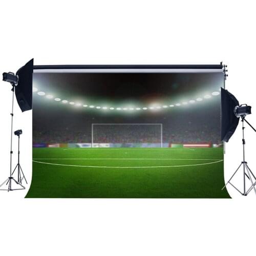 Indoor Stadium Bokeh Stage Lights Green Grass Meadow Sports Match School Game Gymnasium Photography Background