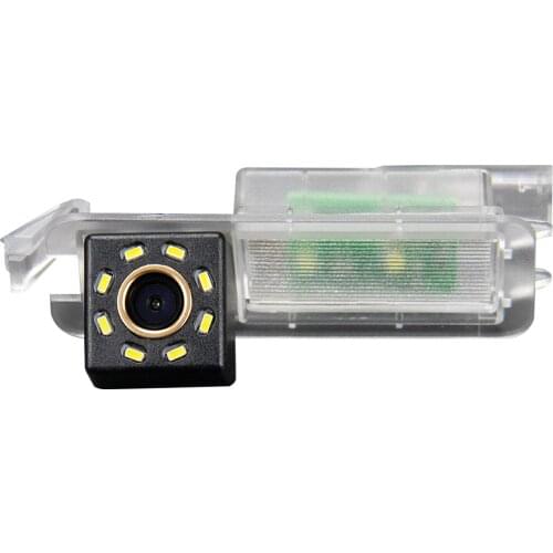 Misayaee Car Rear View Reverse Parking Camera Golden 8 LED for Jeep Compass Grand Commander 2017 2018 2019 MP/552