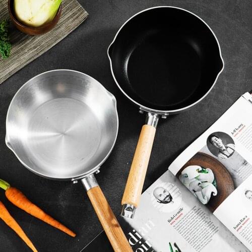 Stainless steel Japanese style snow pan single-handle milk pan soup pot multi-purpose non-stick cooking pot gift pot