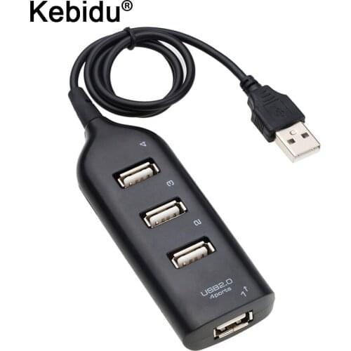 Kebidu Car Cigarette Lighter Socket 4 Ports USB Car Charge Car accessories Splitter Auto Hub Adapter For PC Laptop Computer