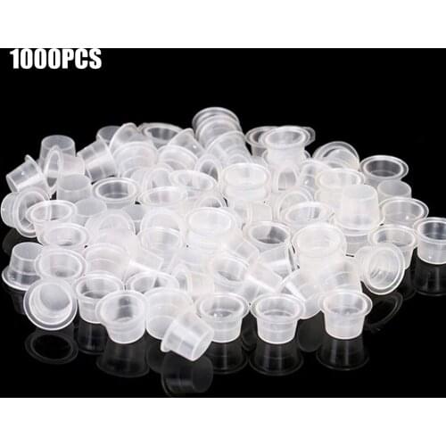 Tattoo Ink Caps 1000Pcs Disposable Plastic Pigment Tattoo Ink Caps Cups for Tattoo Ink Tattoo Supplies Tattoo accessories