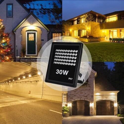 Die-cast aluminum black tempered glass IP67 color temperature -6000K, voltage (standard) | Voltage (standard) -220V rectangular