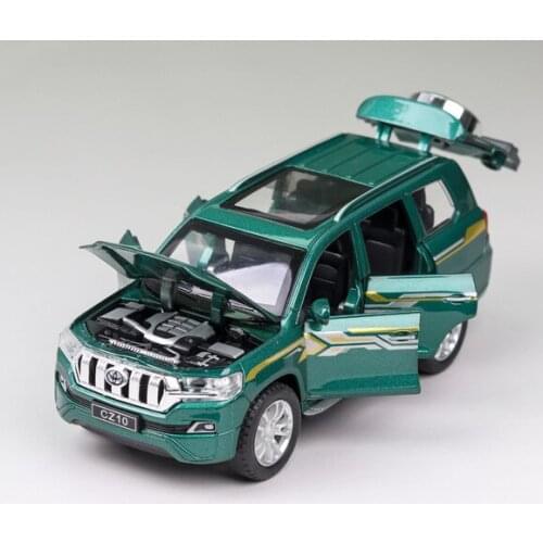 1: 32 Simulation Toyota Prado car Model Alloy SUV Childrens Toys Birthday Return Car New Year Christmas Gift