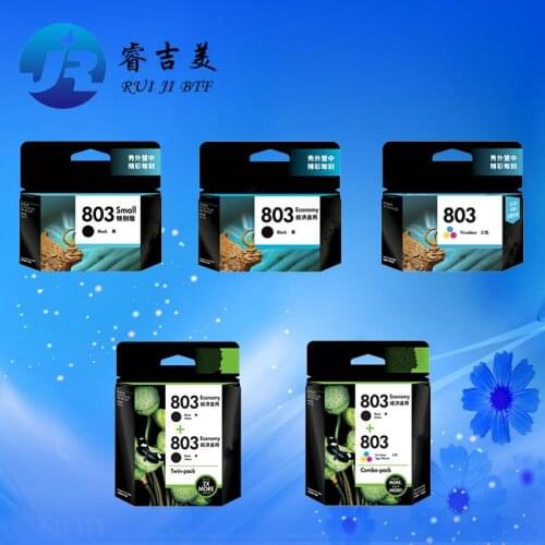 New Original 803 ink cartridge Compatible for HP Deskjet 2132 2131 1112 1111 2621 2622 2623 Printer