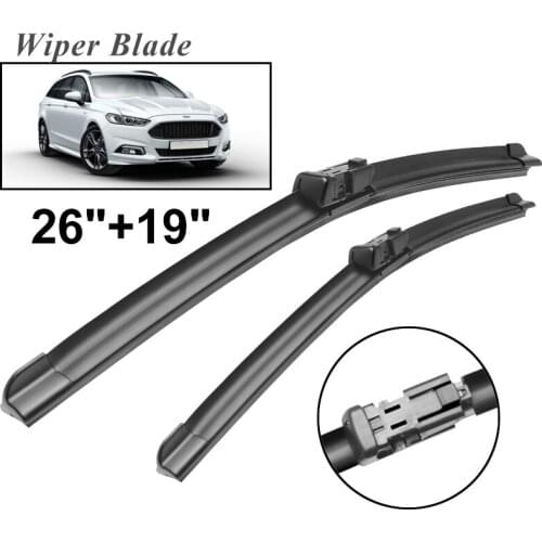 Okowiper RHD & LHD Front Wiper Blades For Ford Mondeo Hatchback 2007 - 2014 Windshield Windscreen Front Window 26"+19"