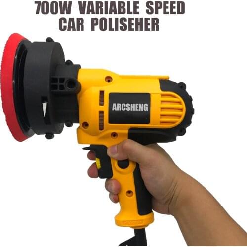 New Car Polisher 220v 700w 600-3700r/min Speed Adjustable Electric Car Boat Polishing Waxing Sander Buffer