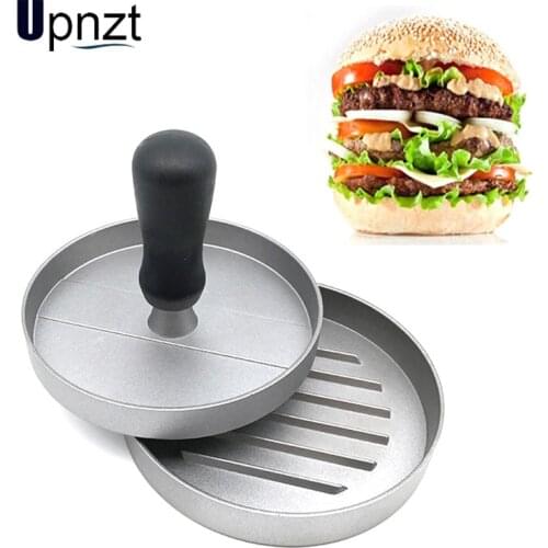 High Quality Round Shape Hamburger Press Aluminum Alloy 11 cm Hamburger Meat Beef Grill Burger Press Kitchen Food Mold Tools