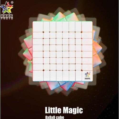 YUXIN Little Magic 8x8x8 Speed Cube Professtional Stickerless Puzzle Cube 8x8 Educational Funny Toys For Children