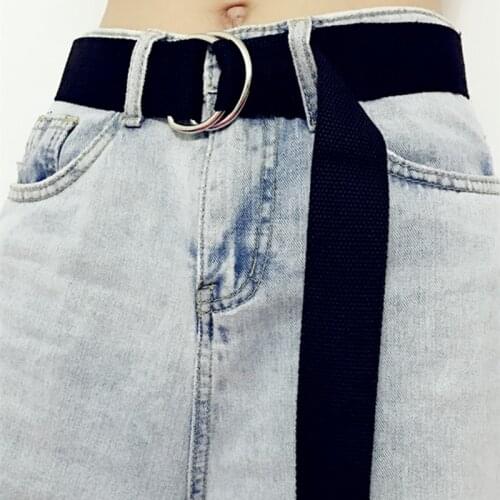 Woman/Mans belt With the letter Fashion Canvas belt cowboy belts Candy color Belts