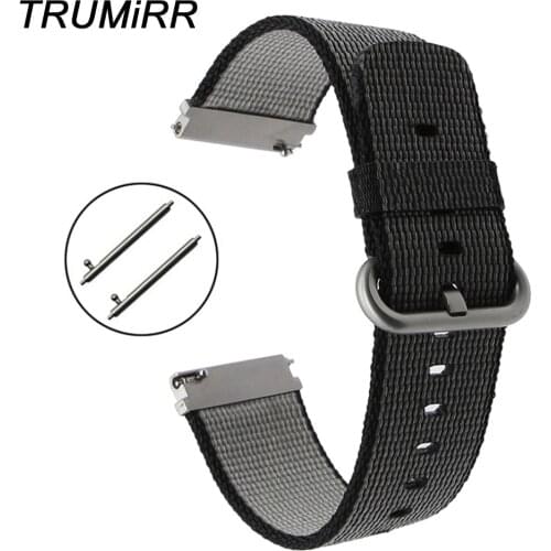 Quick Release Nylon Watchband 22mm Replacement Watch Band Men Women Universal Strap Fabric Wrist Bracelet Black Brown Blue White