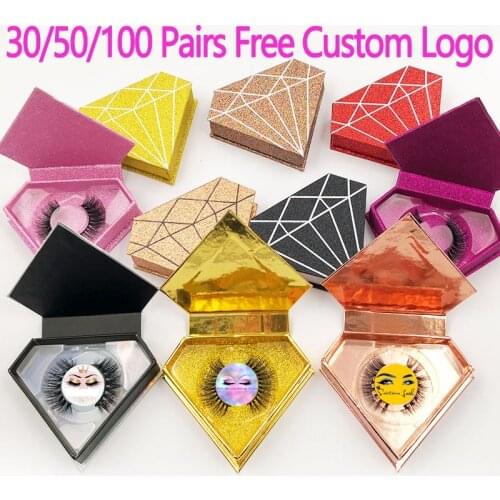 Wholesale 30/50/100pairs/lot 5D Mink Lashes Handmade Dramatic Lashes Cruelty Free Mink Lashess 3D Mink Lashes