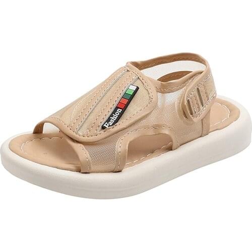 2021 New Kids Summer Sandals Open-toed Tide Shoes Soft Bottom Breathable Non-slip Fashion Shoes for Boys and Girls Hot Casual