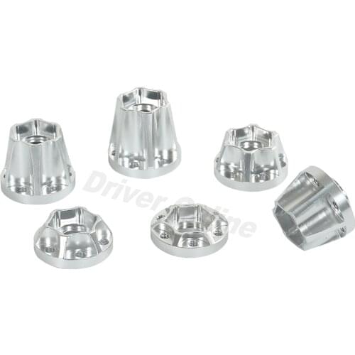 2PCS Aluminum Alloy 12mm Wheel Hex Hub for 1/10 RC Crawler 1.9 2.2 Wheel Rim Axial SCX10 Traxxas TRX4 D90 CC01