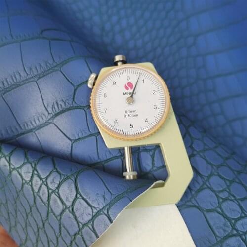 Good Blue Faux Crocodile Leather Fabric Matte Pvc Leather DIY Patchwork Handmade Bag Material Artificial Leather Sewing Car Seat