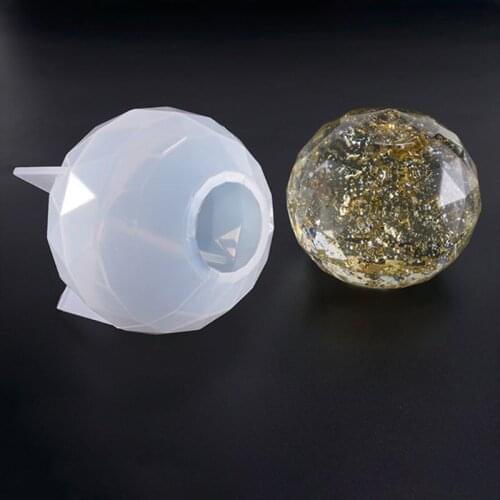 1 PC Silicone Multilateral Cut Ice Ball DIY Dried Flower Silicone Jewelry Resin Epoxy Molds