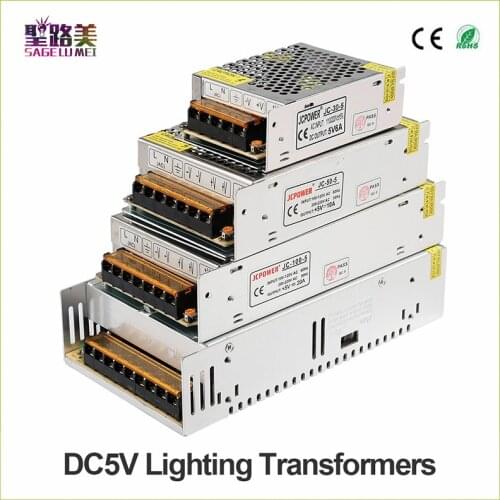 High-quality DC5V 12V 24V 36V led Strip Power to Adapter AC100-240V 1A 2A 3A 4A 5A 6A 8A 10A 15A 20A 30A 40A 50A 60APower Supply